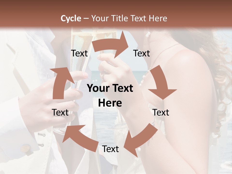 A Man And Woman Kissing While Holding Champagne Glasses PowerPoint Template