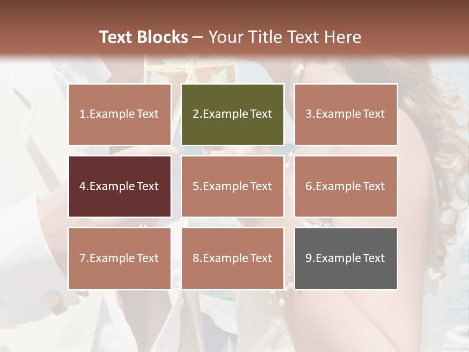 A Man And Woman Kissing While Holding Champagne Glasses PowerPoint Template