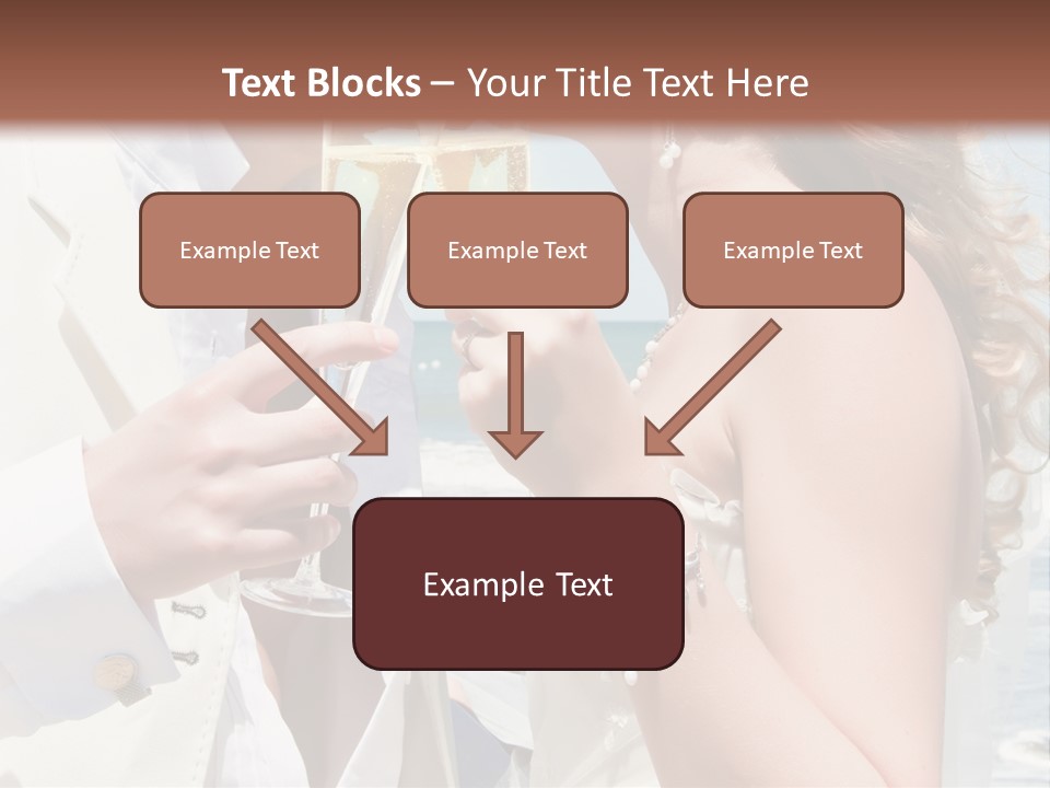 A Man And Woman Kissing While Holding Champagne Glasses PowerPoint Template