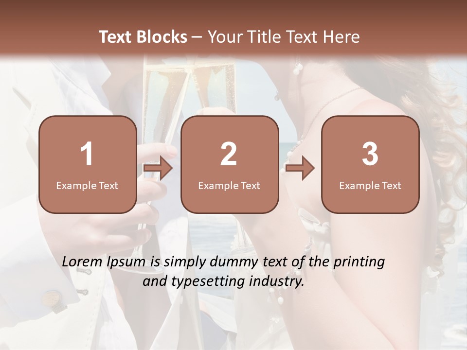 A Man And Woman Kissing While Holding Champagne Glasses PowerPoint Template