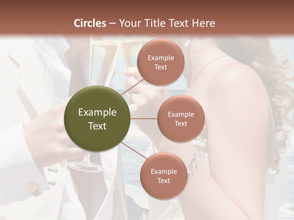 A Man And Woman Kissing While Holding Champagne Glasses PowerPoint Template