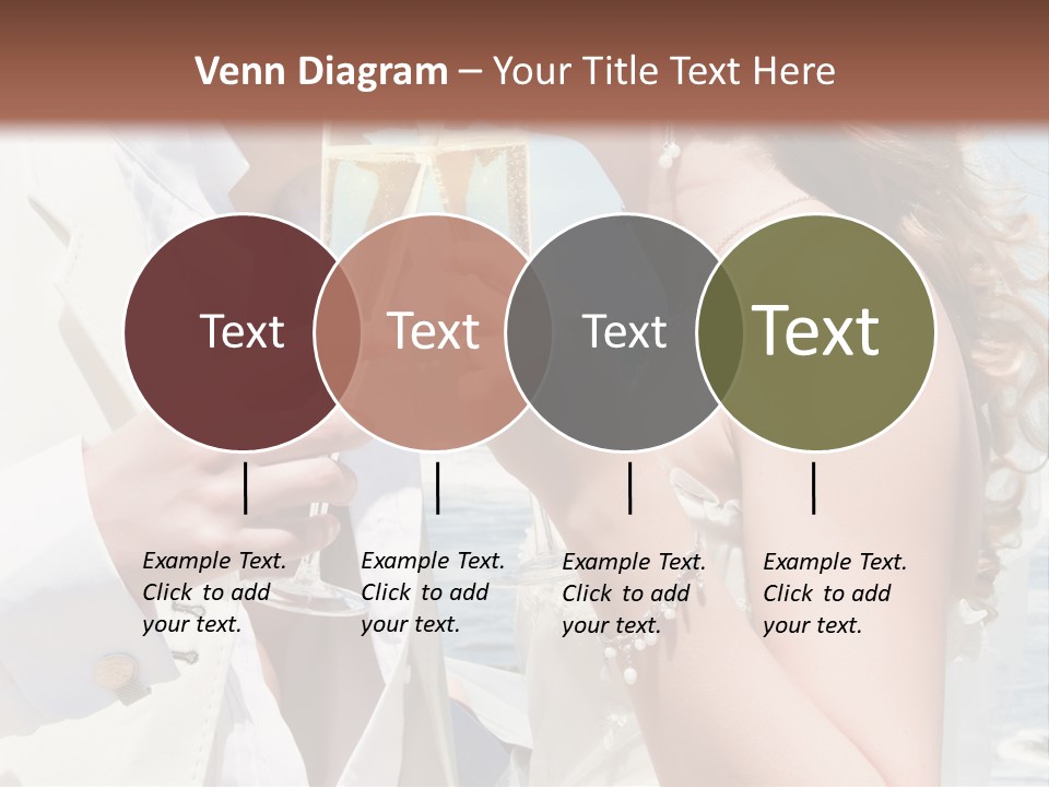 A Man And Woman Kissing While Holding Champagne Glasses PowerPoint Template