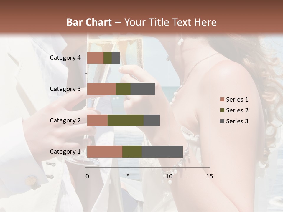 A Man And Woman Kissing While Holding Champagne Glasses PowerPoint Template