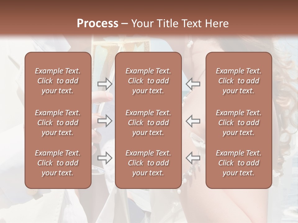 A Man And Woman Kissing While Holding Champagne Glasses PowerPoint Template