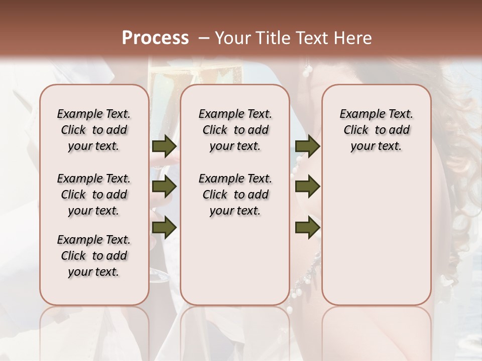 A Man And Woman Kissing While Holding Champagne Glasses PowerPoint Template
