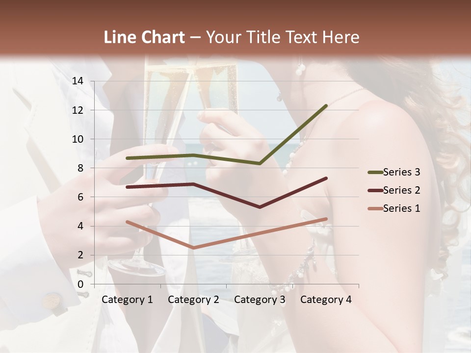 A Man And Woman Kissing While Holding Champagne Glasses PowerPoint Template