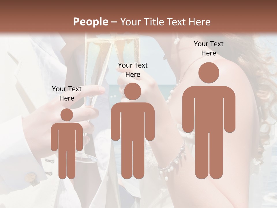 A Man And Woman Kissing While Holding Champagne Glasses PowerPoint Template