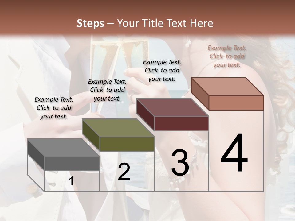 A Man And Woman Kissing While Holding Champagne Glasses PowerPoint Template