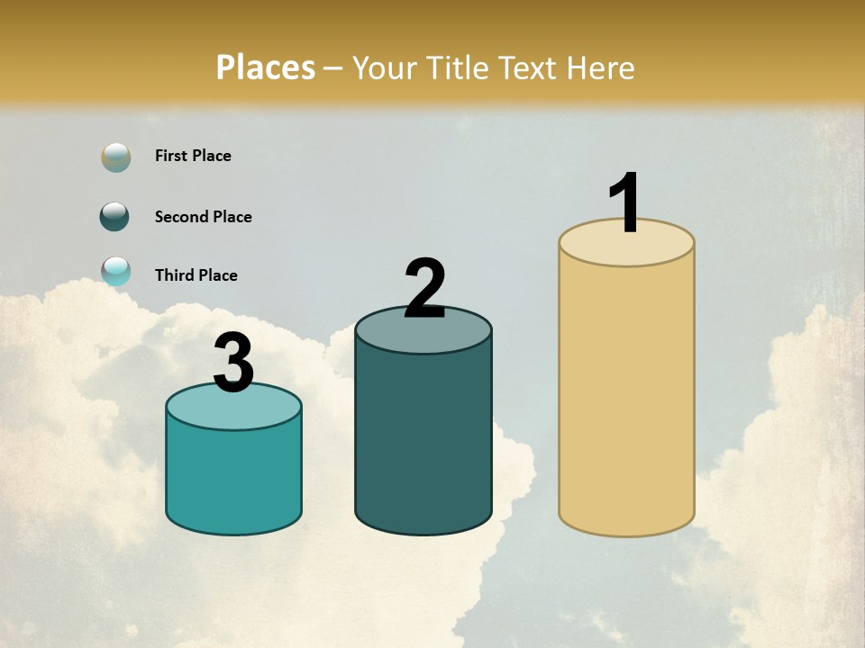 A Picture Of A Cloud In The Sky PowerPoint Template