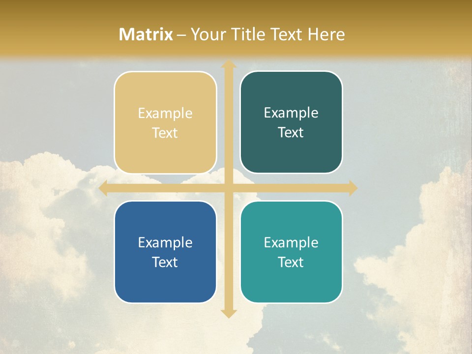 A Picture Of A Cloud In The Sky PowerPoint Template