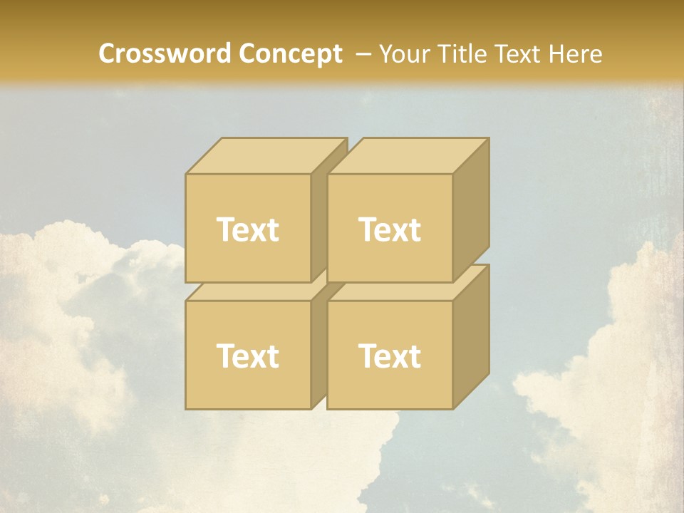 A Picture Of A Cloud In The Sky PowerPoint Template