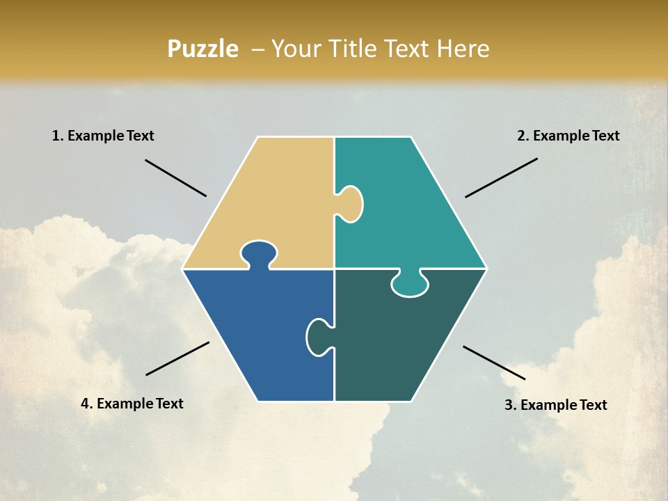 A Picture Of A Cloud In The Sky PowerPoint Template