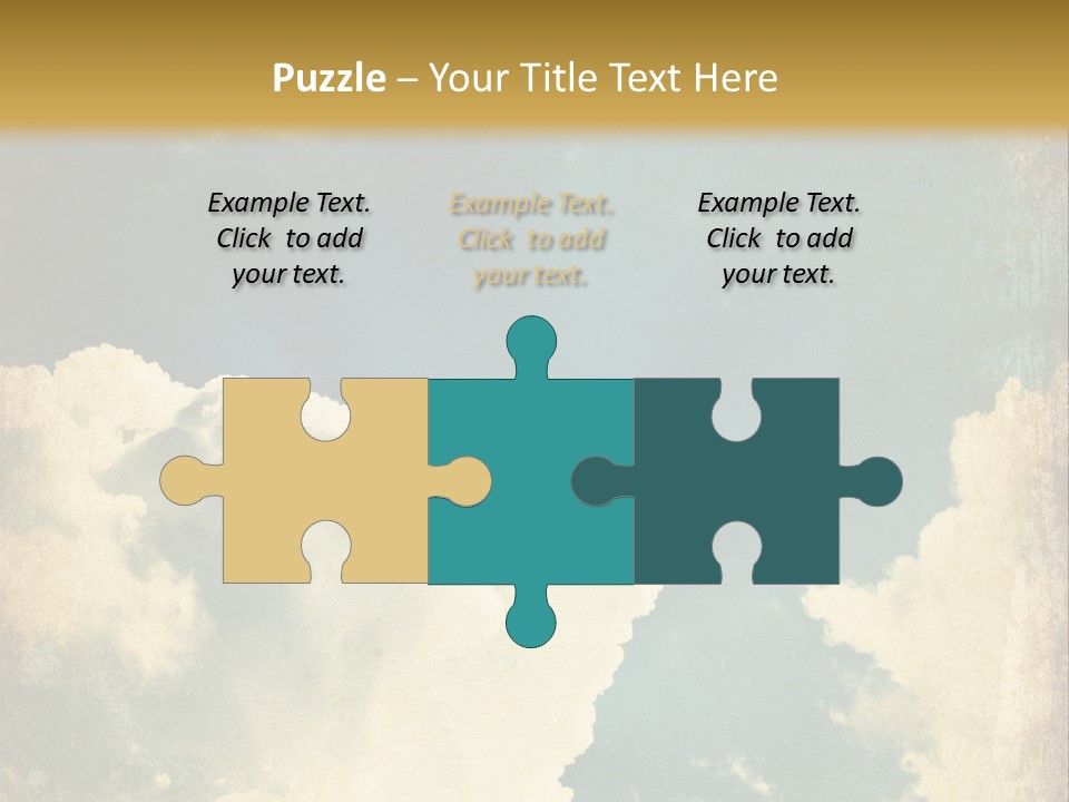 A Picture Of A Cloud In The Sky PowerPoint Template