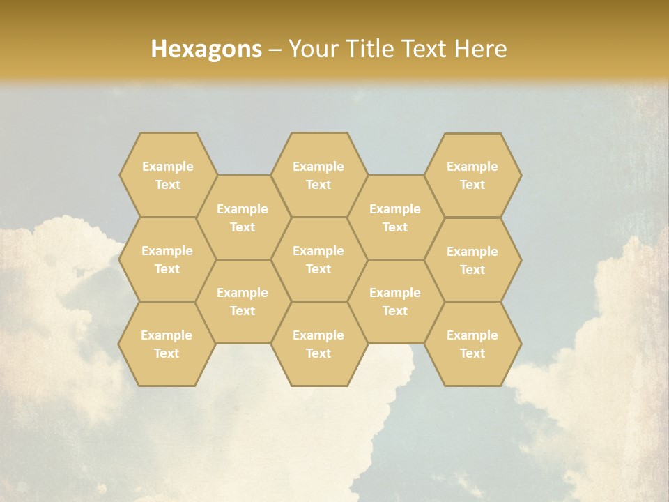 A Picture Of A Cloud In The Sky PowerPoint Template