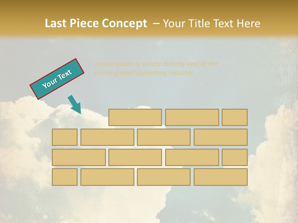 A Picture Of A Cloud In The Sky PowerPoint Template