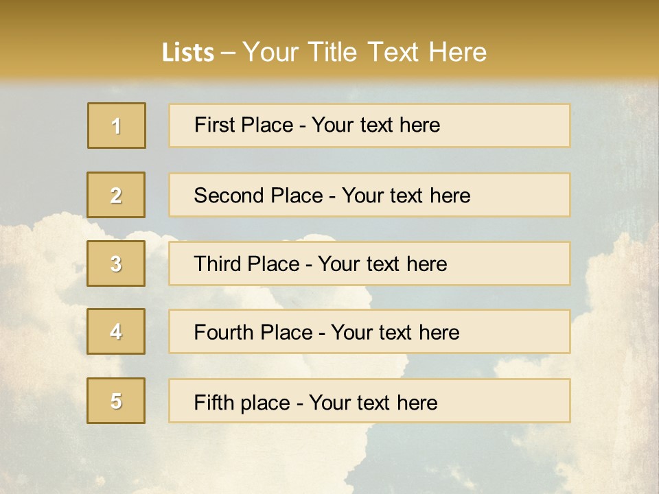A Picture Of A Cloud In The Sky PowerPoint Template