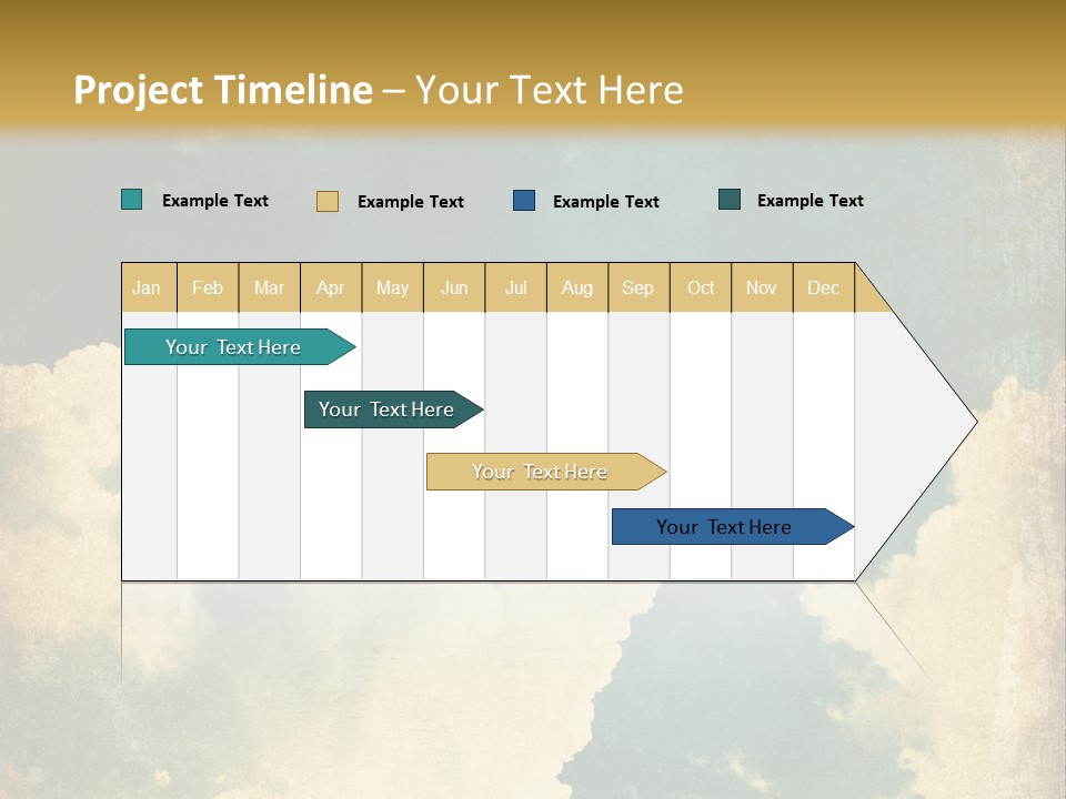A Picture Of A Cloud In The Sky PowerPoint Template