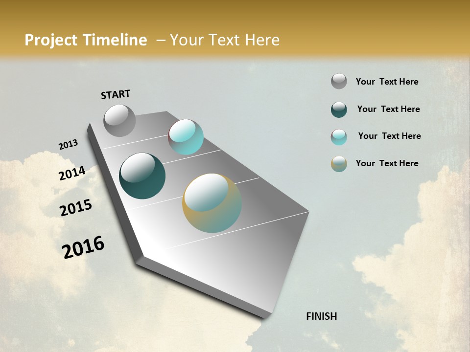 A Picture Of A Cloud In The Sky PowerPoint Template