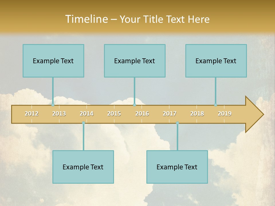 A Picture Of A Cloud In The Sky PowerPoint Template