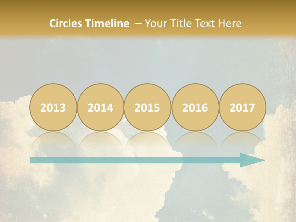 A Picture Of A Cloud In The Sky PowerPoint Template