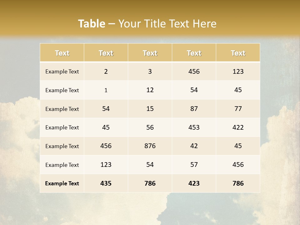 A Picture Of A Cloud In The Sky PowerPoint Template