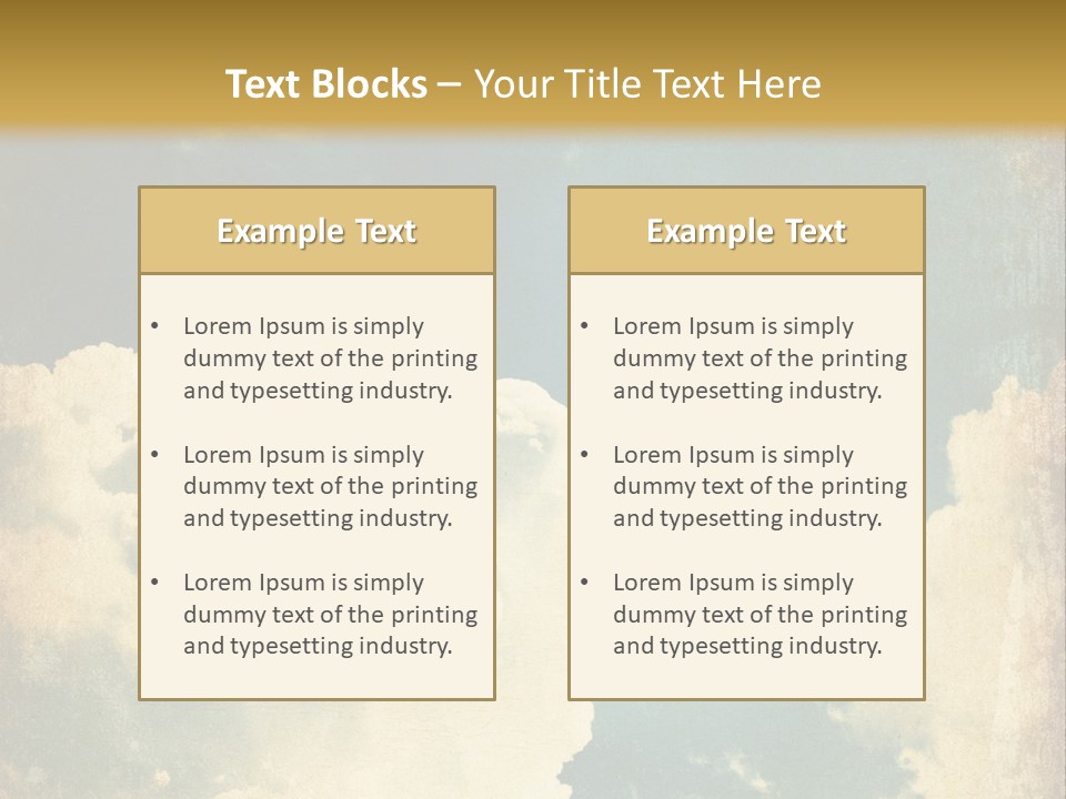 A Picture Of A Cloud In The Sky PowerPoint Template