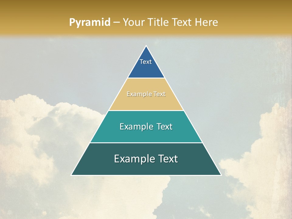 A Picture Of A Cloud In The Sky PowerPoint Template