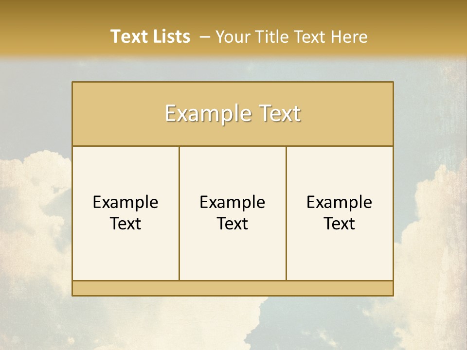 A Picture Of A Cloud In The Sky PowerPoint Template