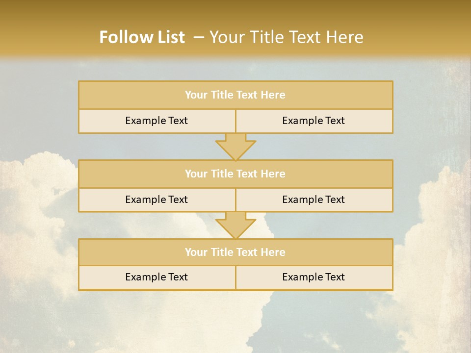 A Picture Of A Cloud In The Sky PowerPoint Template
