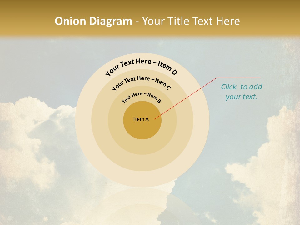 A Picture Of A Cloud In The Sky PowerPoint Template