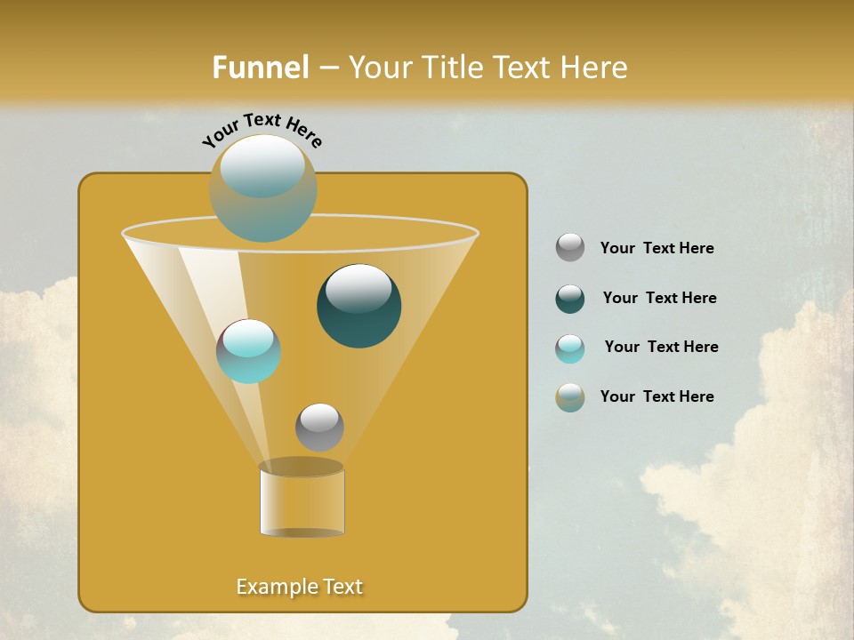 A Picture Of A Cloud In The Sky PowerPoint Template