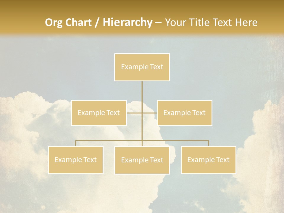 A Picture Of A Cloud In The Sky PowerPoint Template