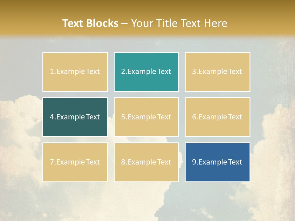 A Picture Of A Cloud In The Sky PowerPoint Template