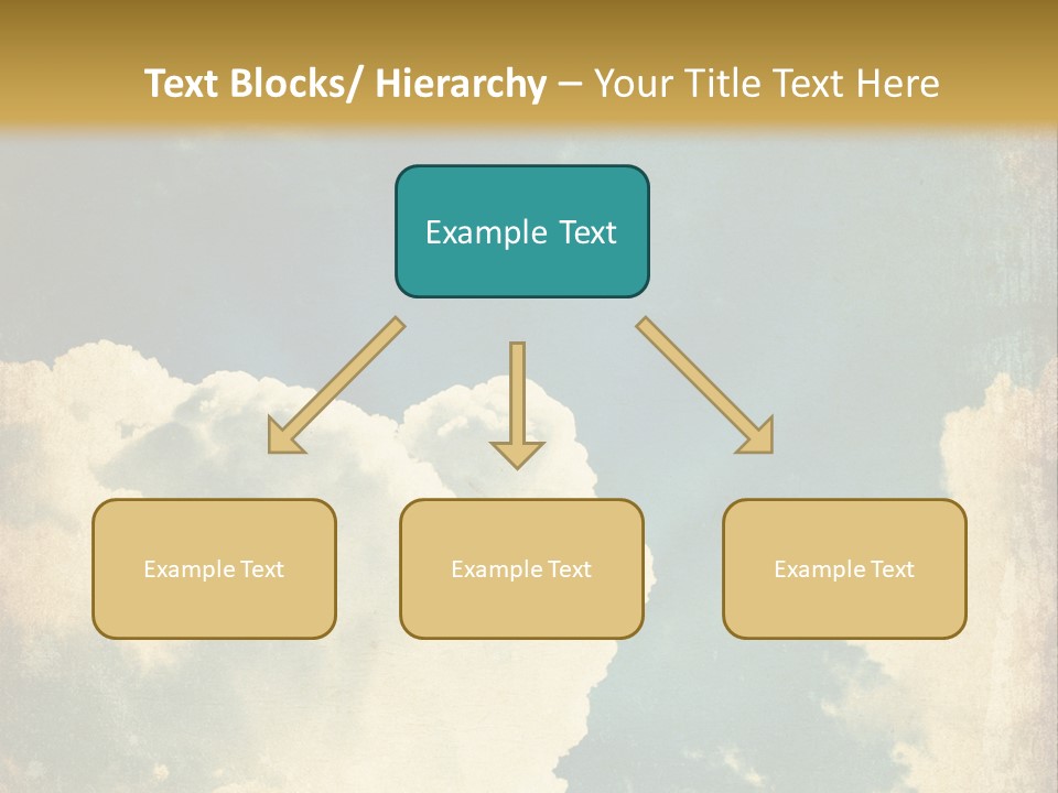 A Picture Of A Cloud In The Sky PowerPoint Template