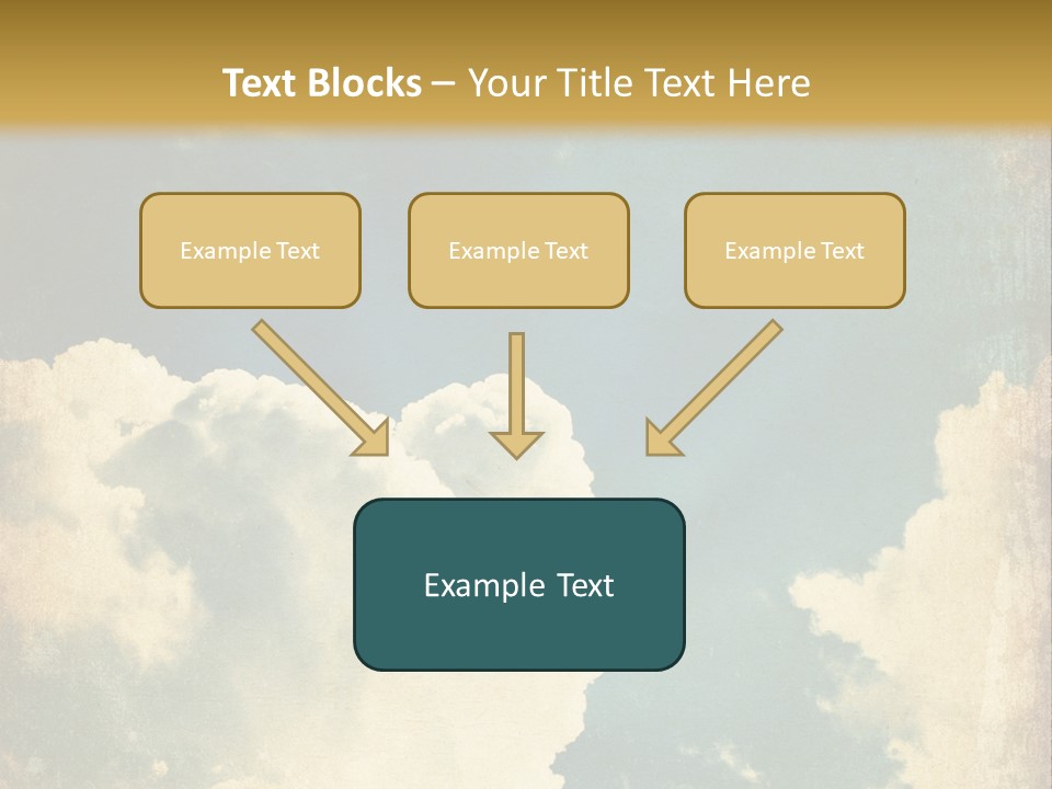 A Picture Of A Cloud In The Sky PowerPoint Template