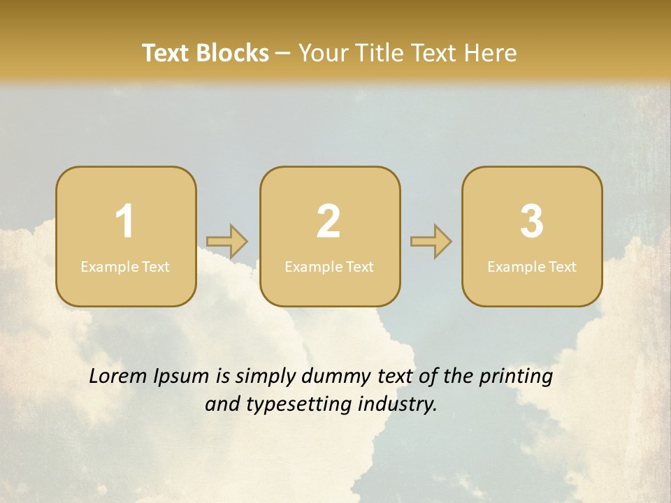 A Picture Of A Cloud In The Sky PowerPoint Template