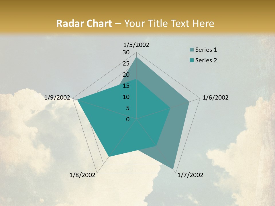 A Picture Of A Cloud In The Sky PowerPoint Template