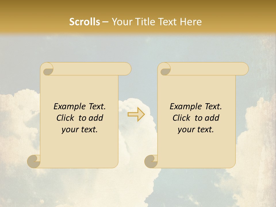 A Picture Of A Cloud In The Sky PowerPoint Template