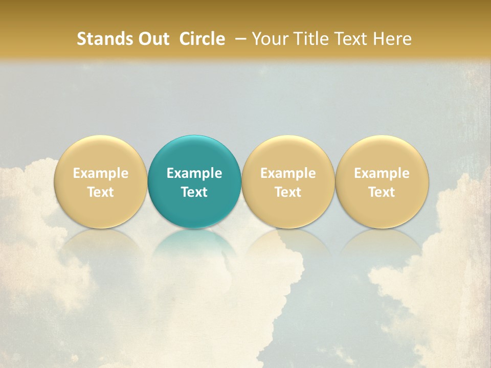 A Picture Of A Cloud In The Sky PowerPoint Template