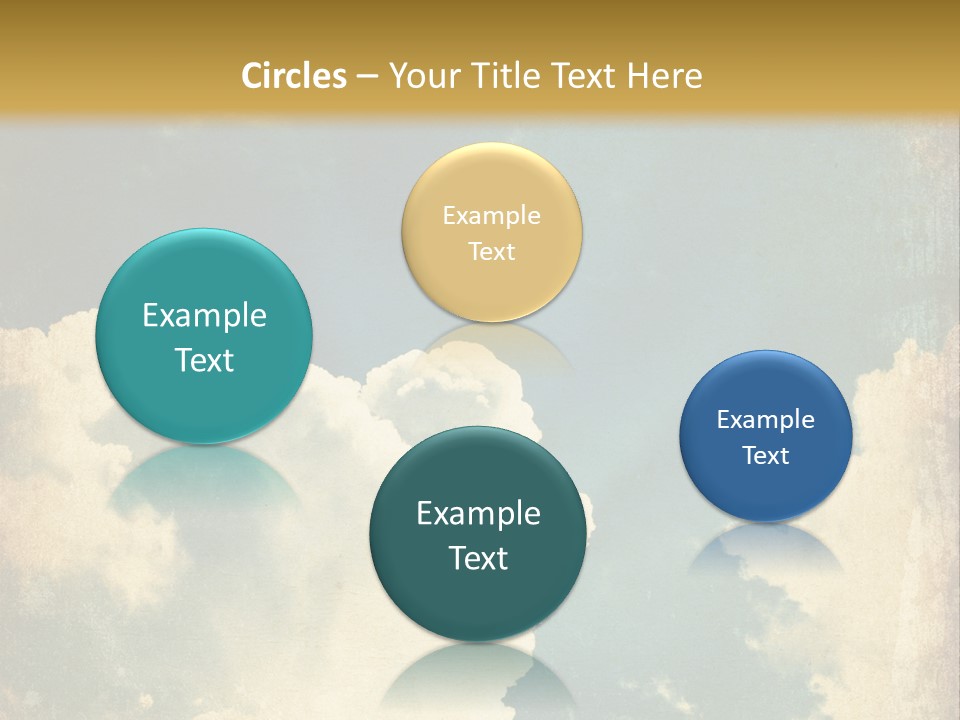 A Picture Of A Cloud In The Sky PowerPoint Template