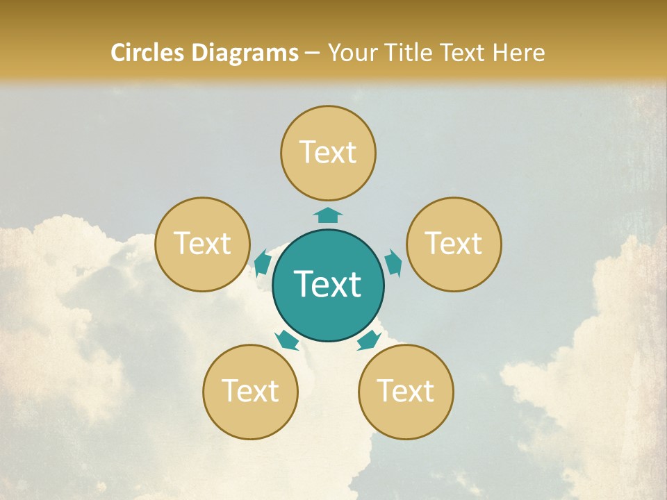 A Picture Of A Cloud In The Sky PowerPoint Template