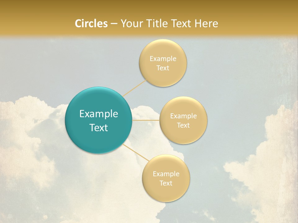 A Picture Of A Cloud In The Sky PowerPoint Template