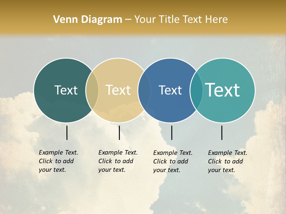 A Picture Of A Cloud In The Sky PowerPoint Template