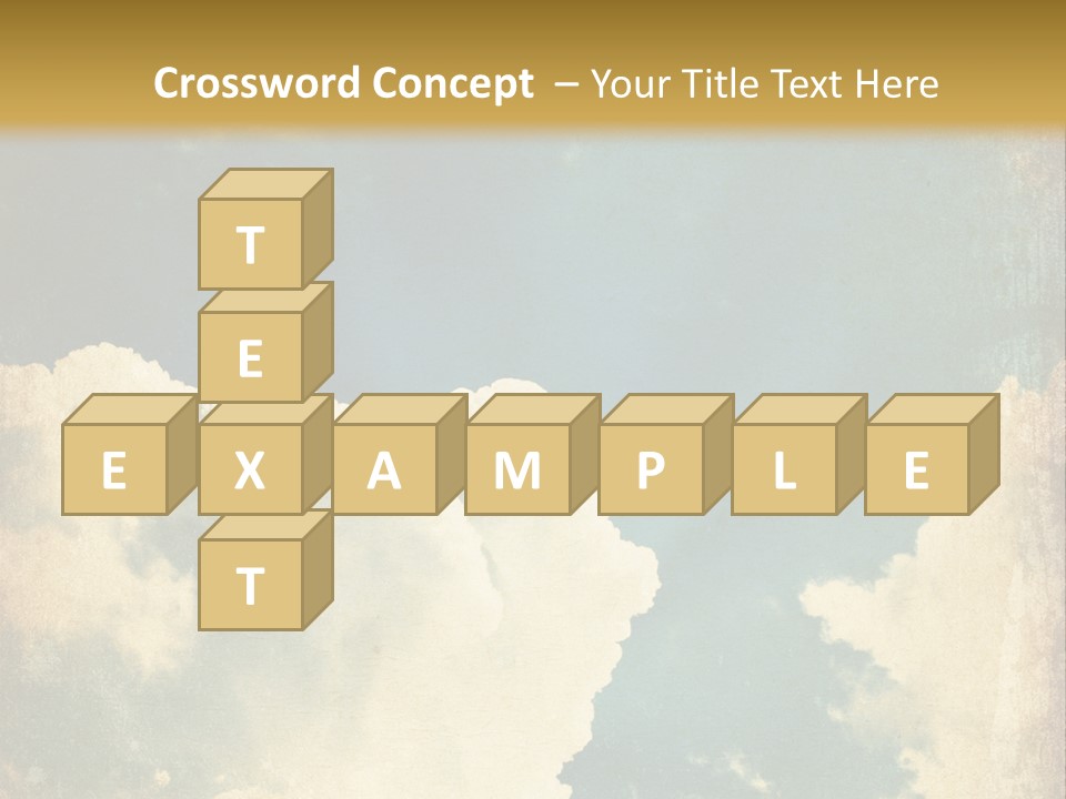 A Picture Of A Cloud In The Sky PowerPoint Template