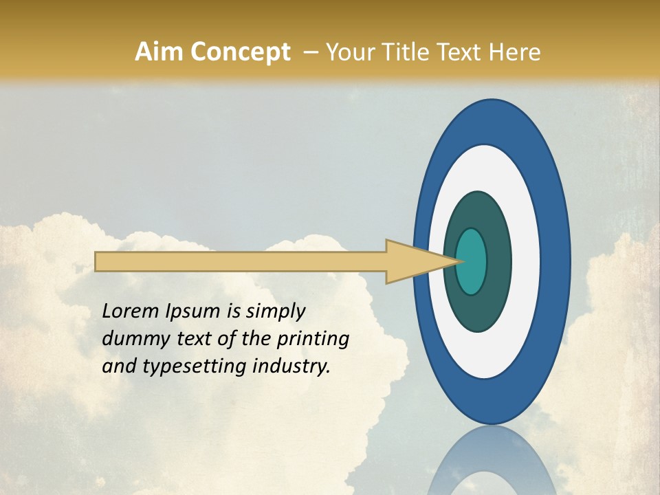 A Picture Of A Cloud In The Sky PowerPoint Template