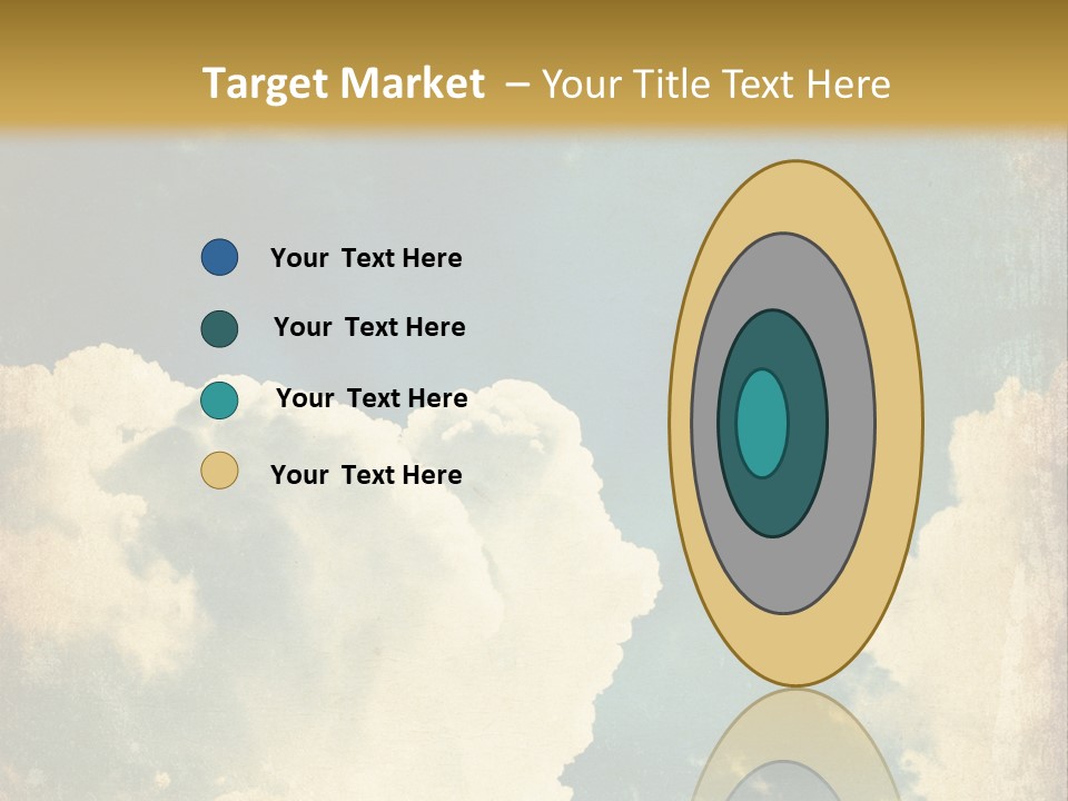 A Picture Of A Cloud In The Sky PowerPoint Template