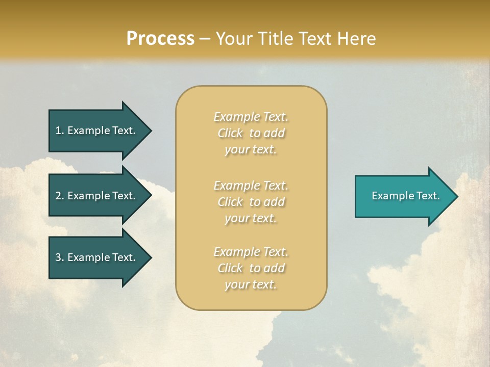 A Picture Of A Cloud In The Sky PowerPoint Template