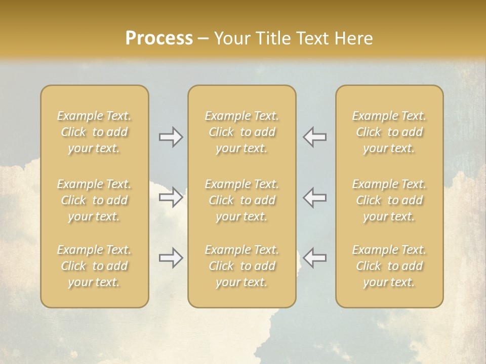 A Picture Of A Cloud In The Sky PowerPoint Template