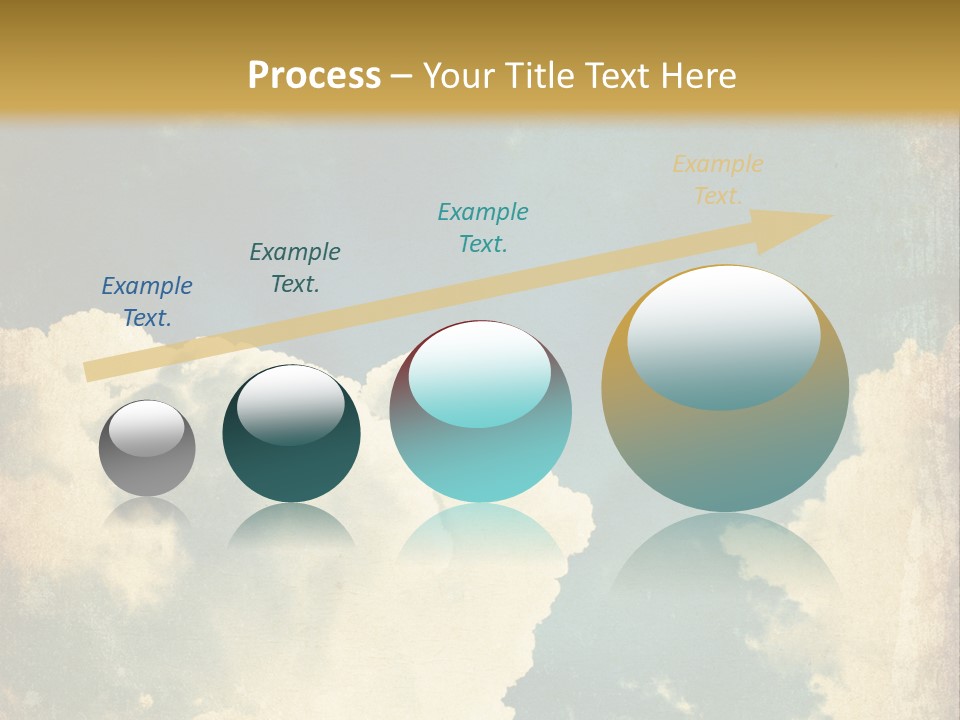 A Picture Of A Cloud In The Sky PowerPoint Template