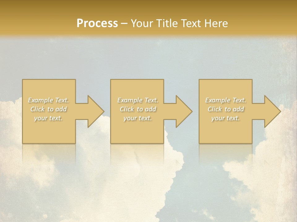 A Picture Of A Cloud In The Sky PowerPoint Template